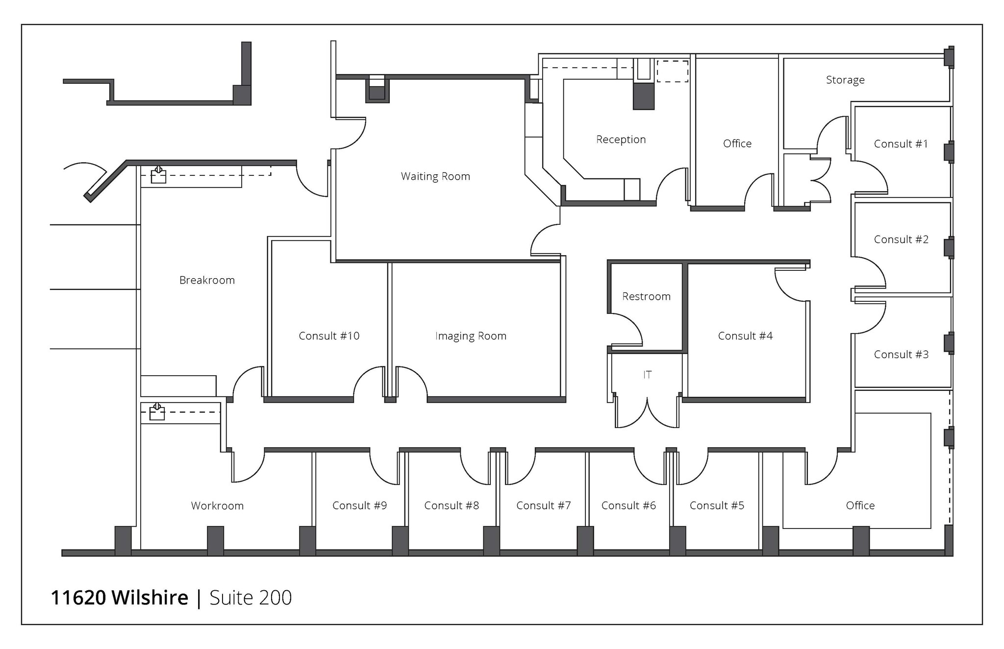 11620 Wilshire Blvd, Los Angeles, CA for lease Floor Plan- Image 1 of 1