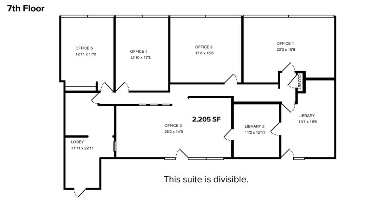 626 Madison Ave, Toledo, OH for lease Floor Plan- Image 1 of 1