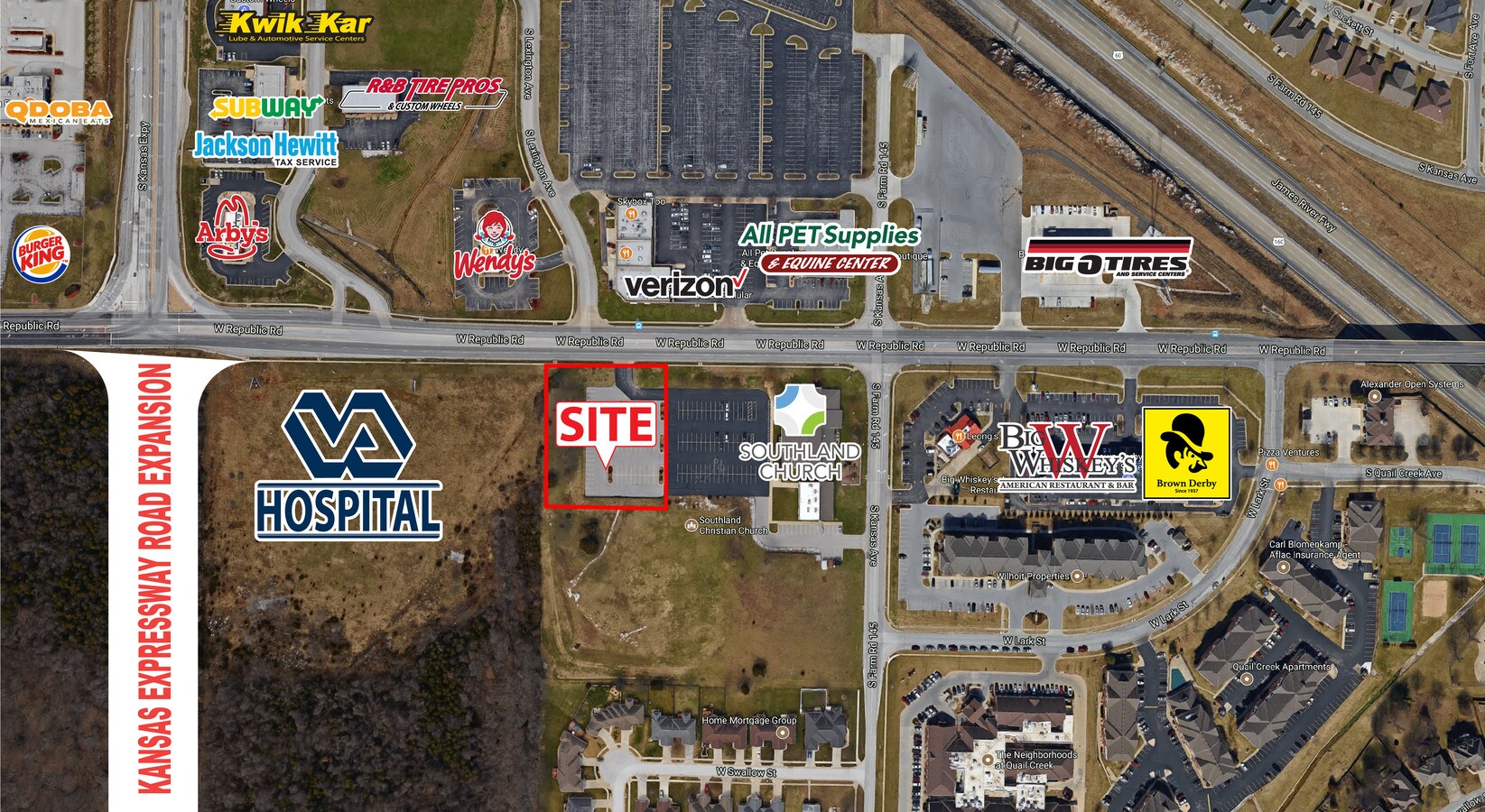 1630 W Republic Rd, Springfield, MO, 65807 Commercial Land For Lease