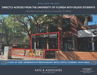 More details for 1404 W University Ave, Gainesville, FL - Retail for Lease