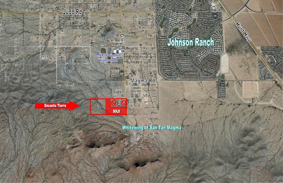 S Of The Swc At Gary & Magma Rds, San Tan Valley, AZ for sale - Aerial 1 - Image 1 of 1