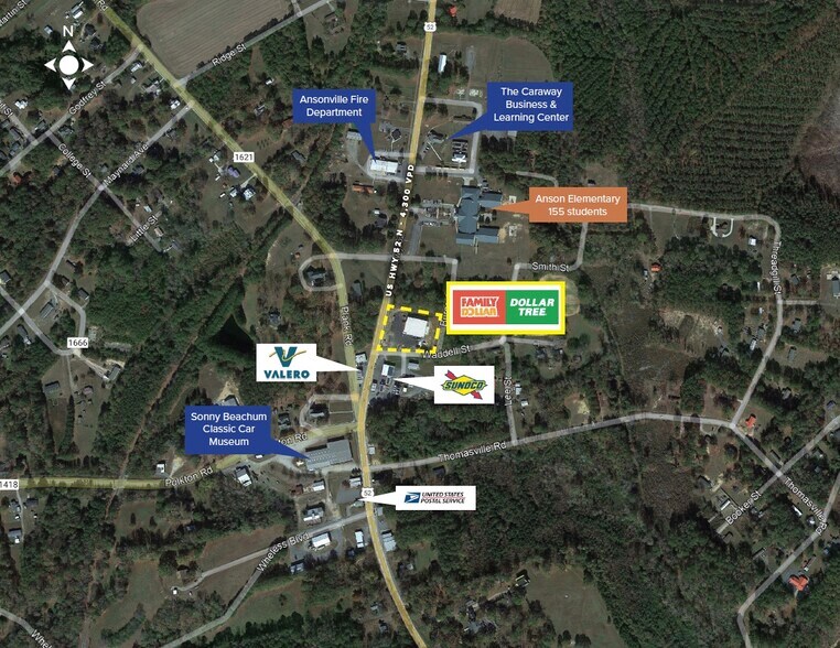 19 Waddell, Ansonville, NC 28007 Family Dollar Dollar Tree