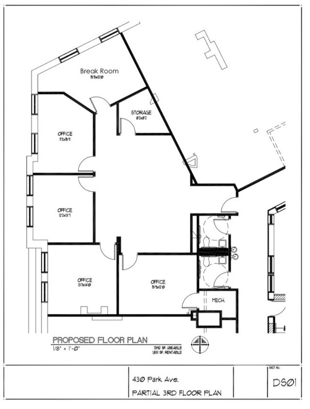 430 Park Ave, Highland Park, IL for lease Floor Plan- Image 1 of 1