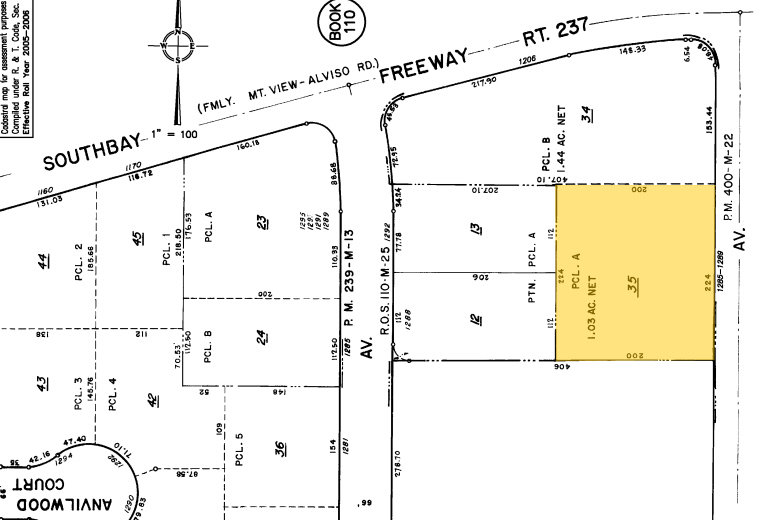 1285-1289 Hammerwood Ave, Sunnyvale, CA for lease - Plat Map - Image 2 of 6