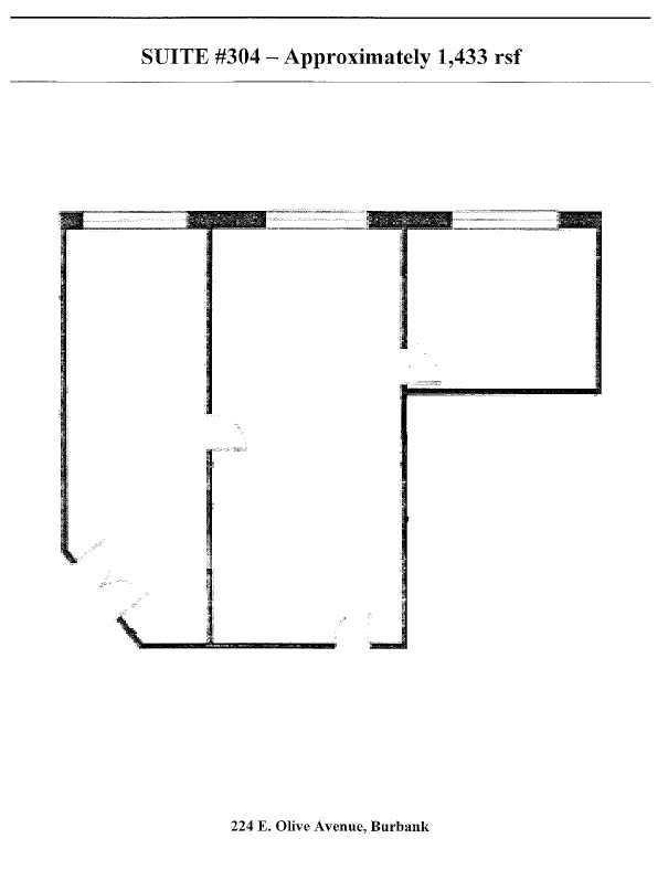 208-224 E Olive Ave, Burbank, CA for lease Floor Plan- Image 1 of 1