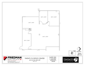 2075 W Big Beaver Rd, Troy, MI for lease Floor Plan- Image 1 of 2