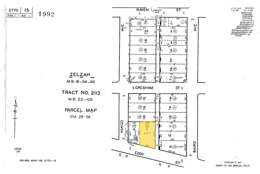 18555 Eddy St, Northridge, CA for lease - Plat Map - Image 2 of 5