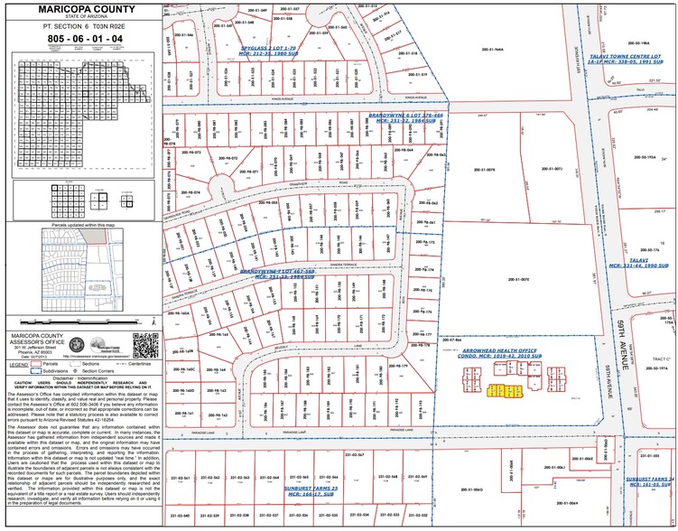 16222 N 59th Ave, Glendale, AZ for sale - Plat Map - Image 1 of 8