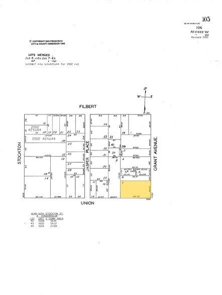 1501-1503 Grant Ave, San Francisco, CA for sale - Plat Map - Image 1 of 1