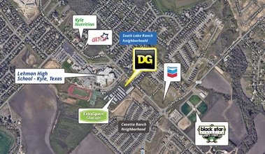 1600 Bunton Creek Rd, Kyle, TX - AERIAL map view