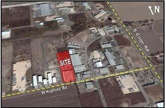 206-208 W Hi-Line Rd, Pharr, TX - AERIAL map view