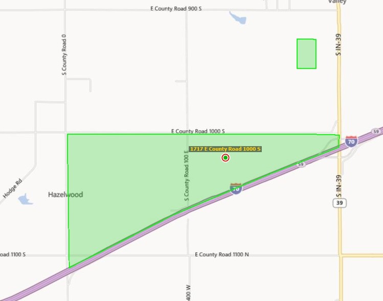 1717 E County Road 1000 S, Clayton, IN for lease - Plat Map - Image 3 of 3