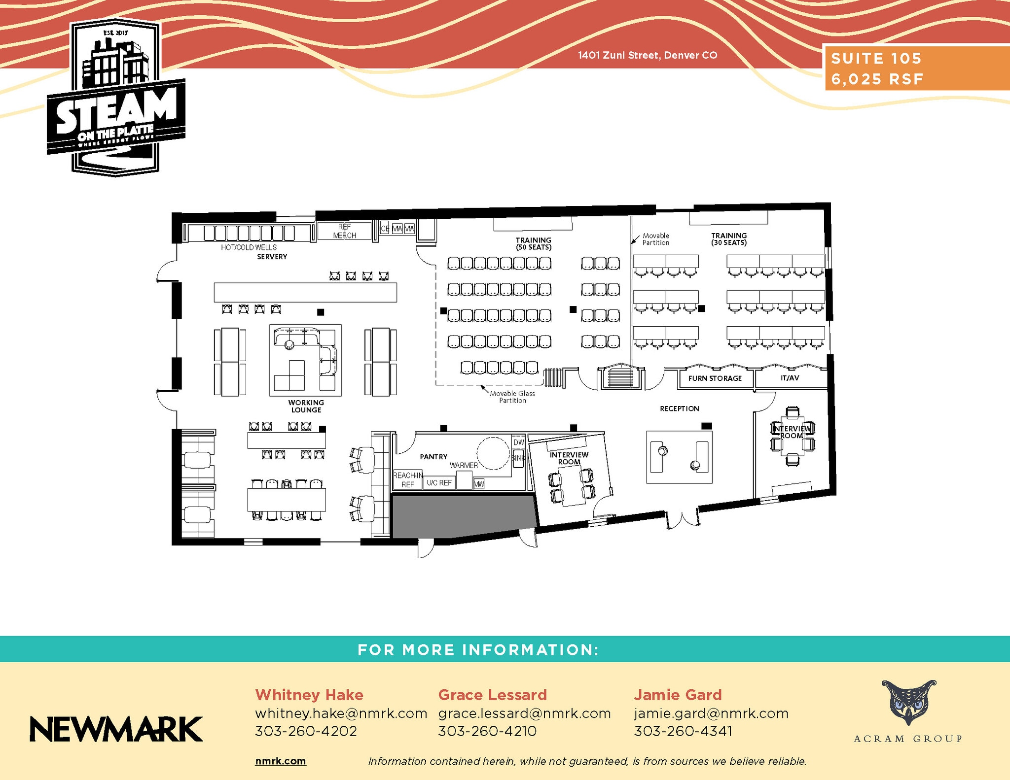 1401 Zuni St, Denver, CO for lease Floor Plan- Image 1 of 6