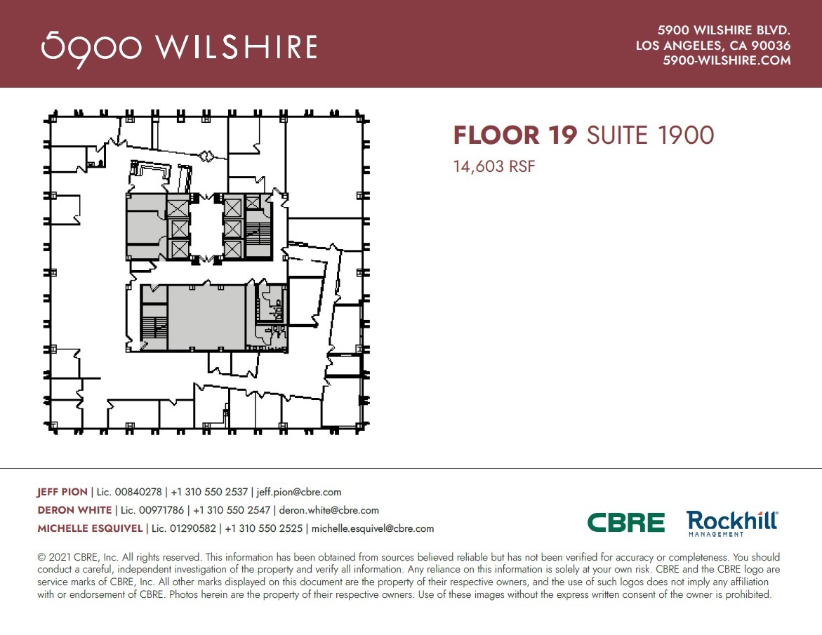 5900 Wilshire Blvd, Los Angeles, CA for lease Floor Plan- Image 1 of 1