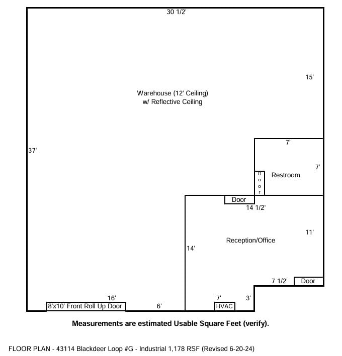 43114 Black Deer Loop, Temecula, CA for lease Floor Plan- Image 1 of 1