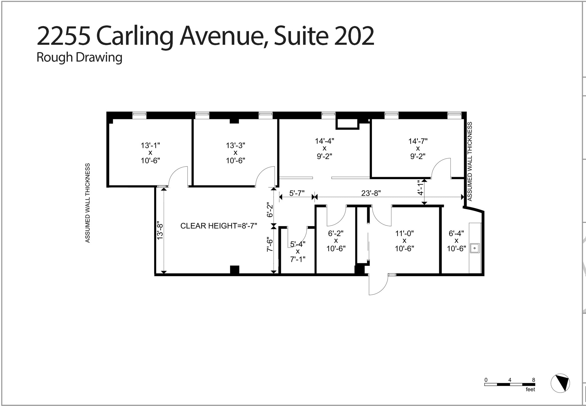 2255 Carling Ave, Ottawa, ON for lease Floor Plan- Image 1 of 9