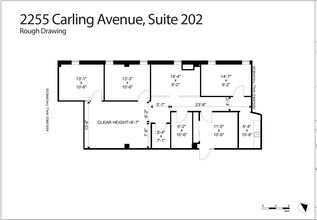 2255 Carling Ave, Ottawa, ON for lease Floor Plan- Image 1 of 9