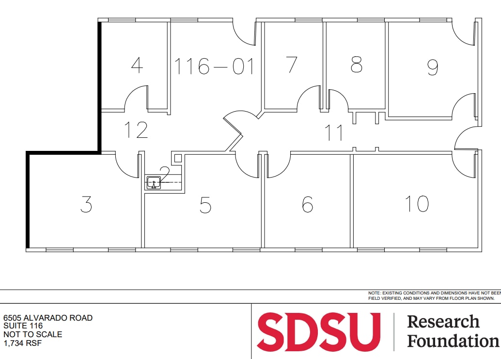 6475 Alvarado Rd, San Diego, CA for lease Floor Plan- Image 1 of 1