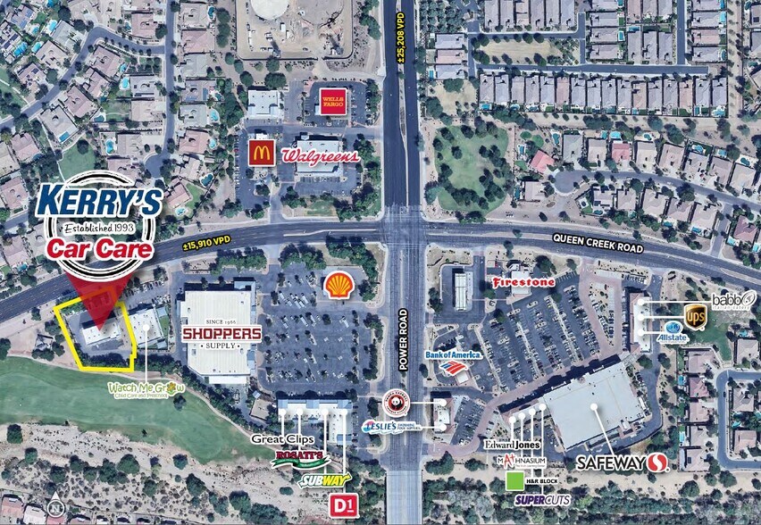 4655 E Queen Creek Rd, Gilbert, AZ 85297 New 20 Year Kerry's Car Care