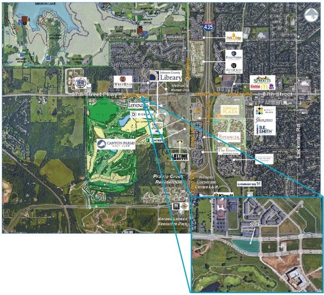 87th Pkwy & Winchester St, Lenexa, KS for sale - Aerial - Image 1 of 2