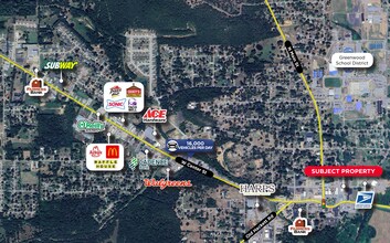 20 N Aster St, Greenwood, AR - AERIAL  map view