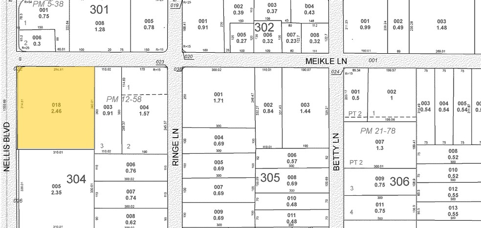 1900 N Nellis Blvd, Las Vegas, NV for lease - Plat Map - Image 2 of 25