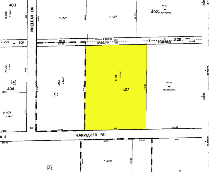 1401 W Harvester Rd, West Chicago, IL for lease - Plat Map - Image 2 of 2