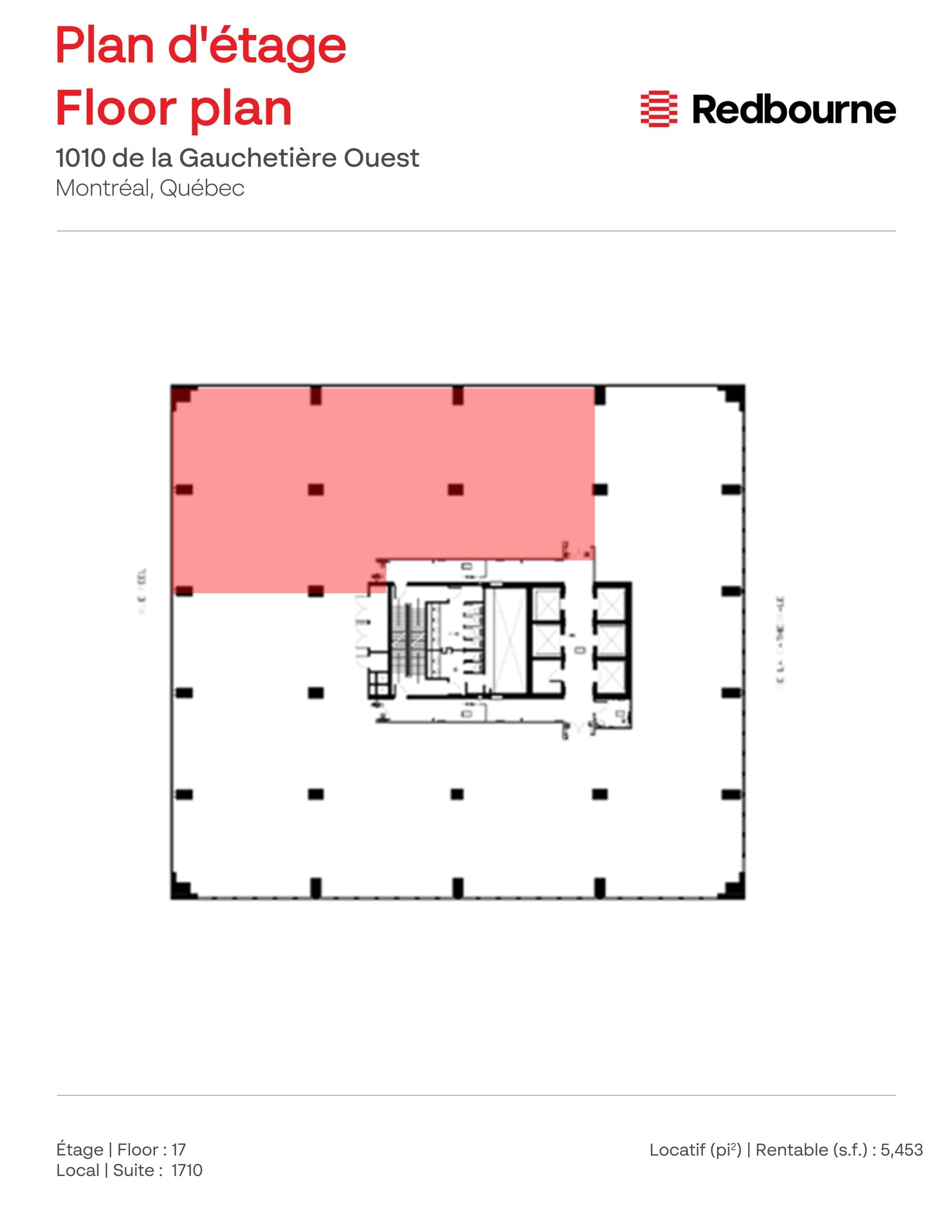 1010 Rue De La Gauchetière O, Montréal, QC for lease Floor Plan- Image 1 of 1