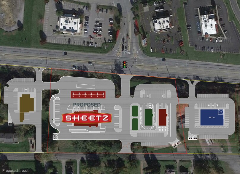 2718 & 2722 Darlington Rd, Beaver Falls, PA for lease - Site Plan - Image 1 of 1