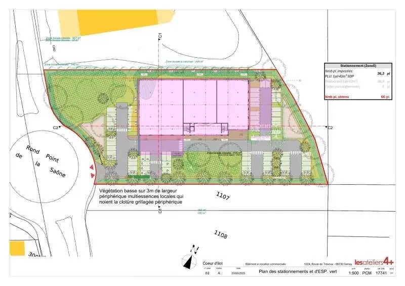 Flex in Genay for lease - Site Plan - Image 3 of 5
