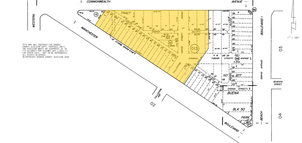 6281 Beach Blvd, Buena Park, CA for lease - Plat Map - Image 2 of 8