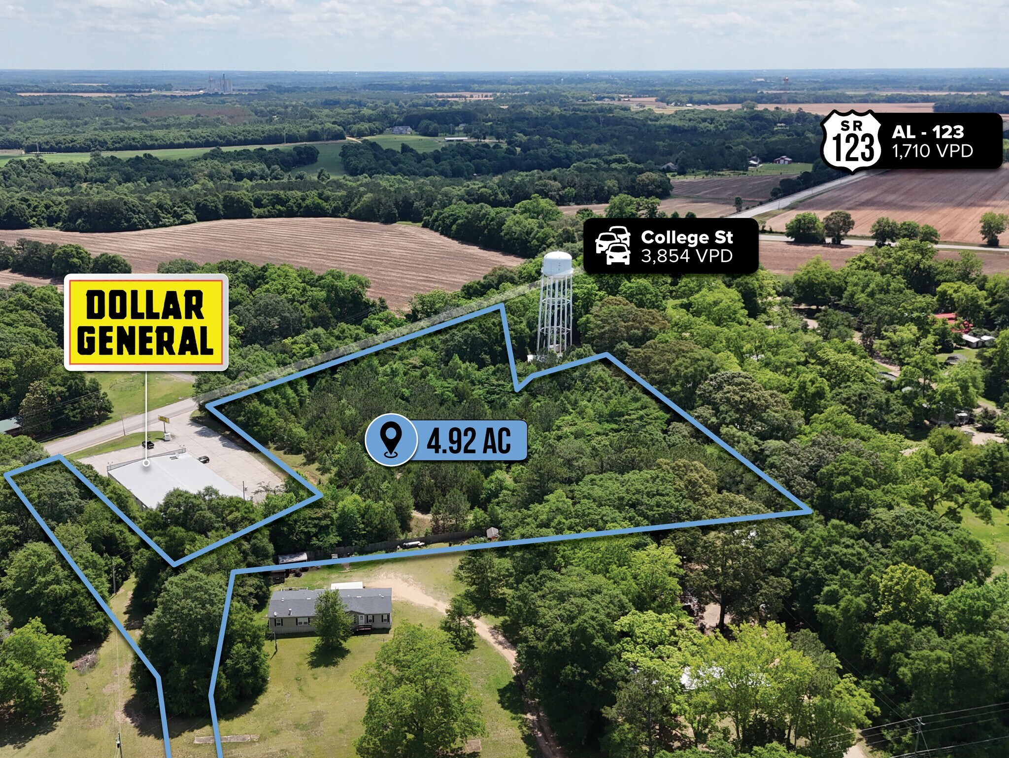 adj. to 1010 College St, Newton, AL for sale Primary Photo- Image 1 of 1