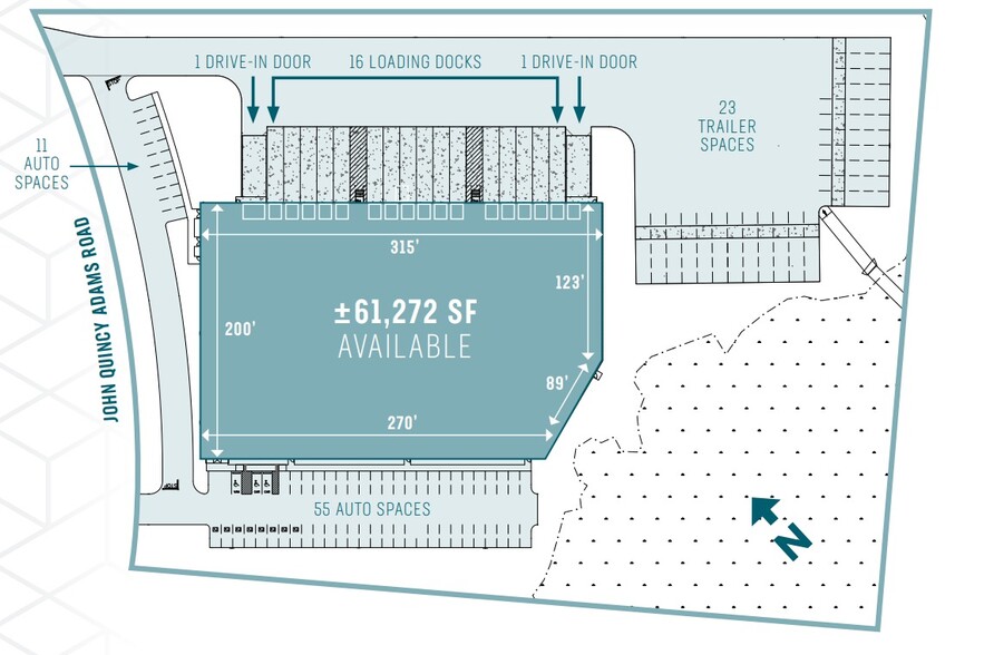 425 John Quincy Adams Rd, Taunton, MA for lease - Site Plan - Image 2 of 5