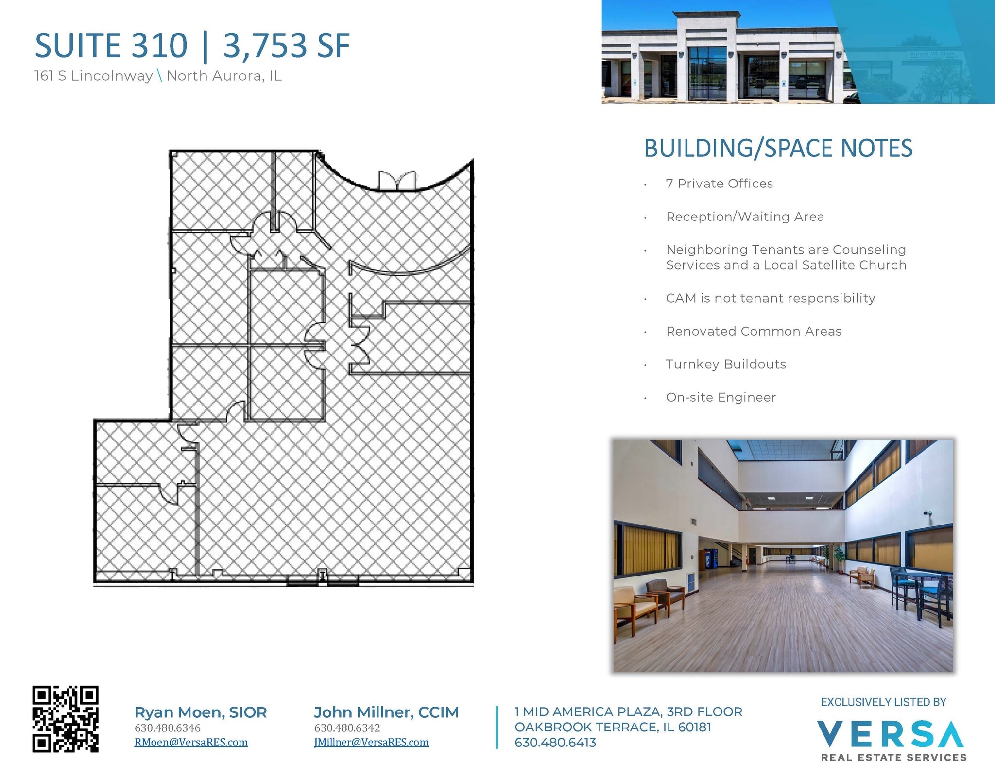 161 S Lincolnway, North Aurora, IL for lease Floor Plan- Image 1 of 1