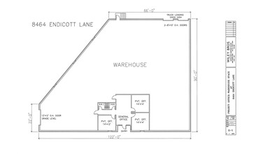 8464 Endicott Ln, Dallas, TX for lease Floor Plan- Image 1 of 1