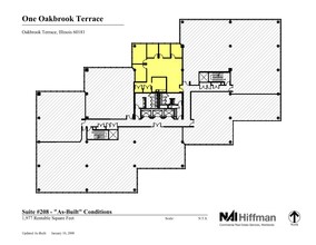 18W200 W 22nd St, Oakbrook Terrace, IL for lease Floor Plan- Image 1 of 7