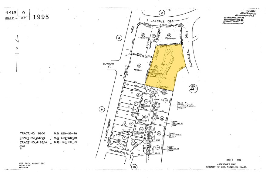 881 Alma Real Dr, Pacific Palisades, CA for lease - Plat Map - Image 2 of 4