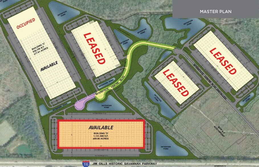 1338 Interstate Centre Blvd, Ellabell, GA for lease - Site Plan - Image 2 of 9