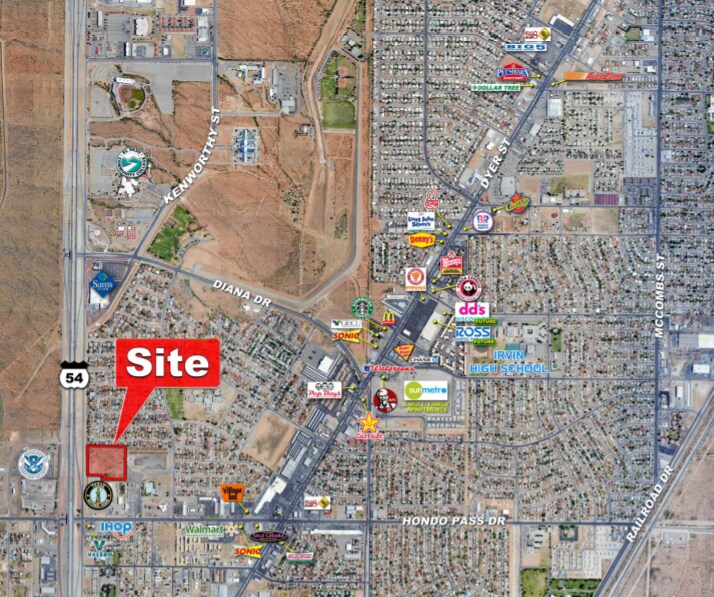 Hondo Pass US 54, El Paso, TX 79924 Land Property for Sale