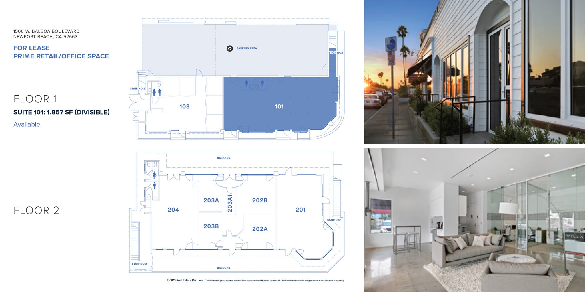 1500 W Balboa Blvd, Newport Beach, CA for lease Floor Plan- Image 1 of 1
