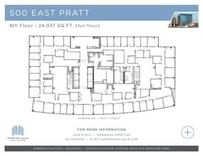 500 E Pratt St, Baltimore, MD for lease Floor Plan- Image 1 of 1