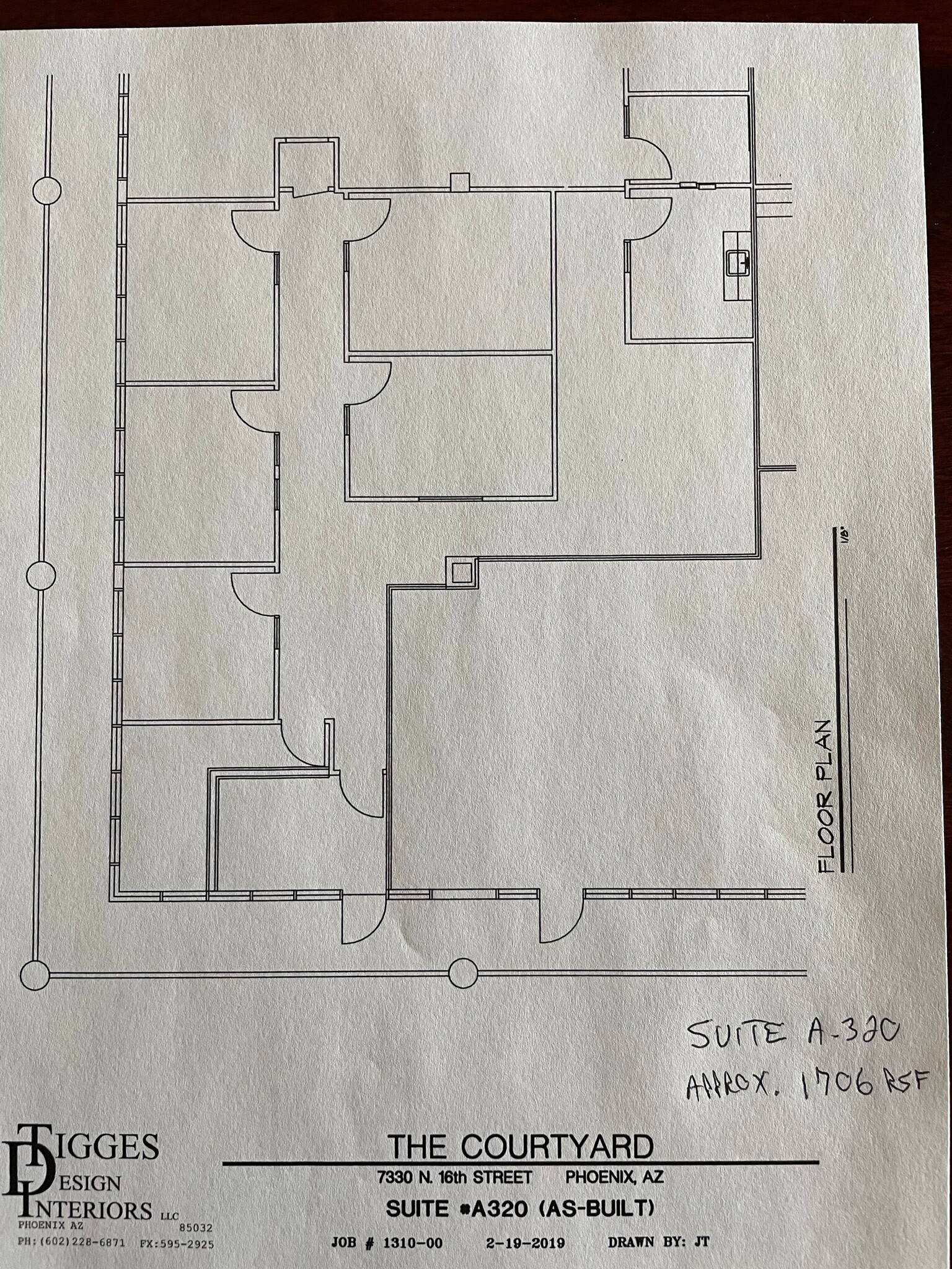 7330 N 16th St, Phoenix, AZ for lease Floor Plan- Image 1 of 1