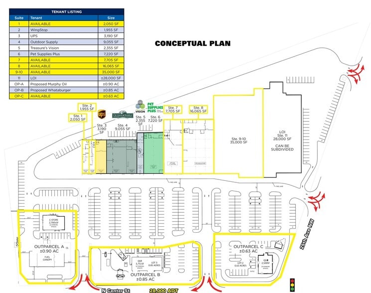 2511 N Center St, Hickory, NC for lease - Site Plan - Image 3 of 3