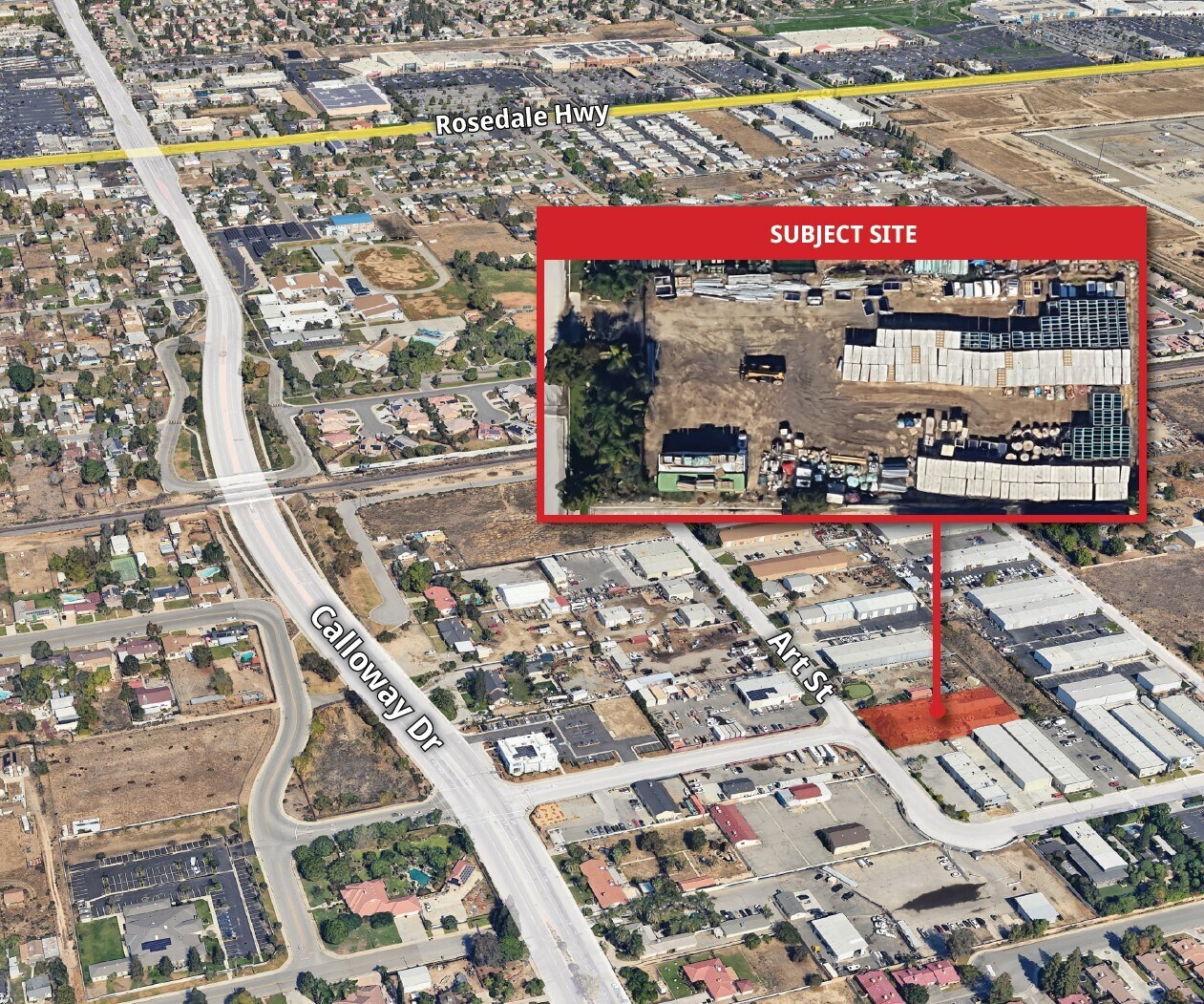 1628 Art St, Bakersfield, CA for sale Aerial- Image 1 of 8