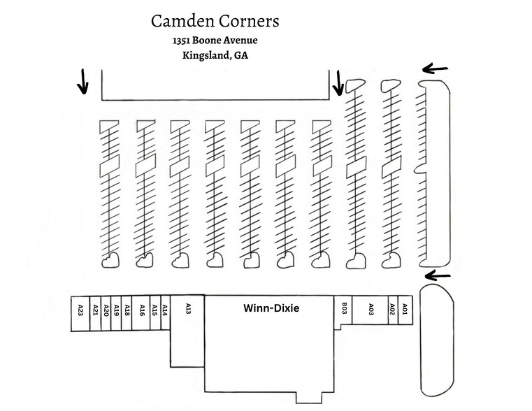 1351 Boone Avenue Ext E, Kingsland, GA for lease - Site Plan - Image 2 of 14