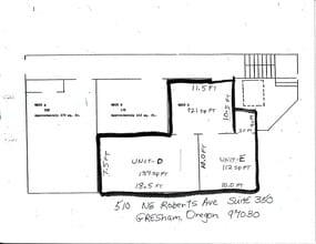 510 NE Roberts Ave, Gresham, OR for lease Floor Plan- Image 1 of 3