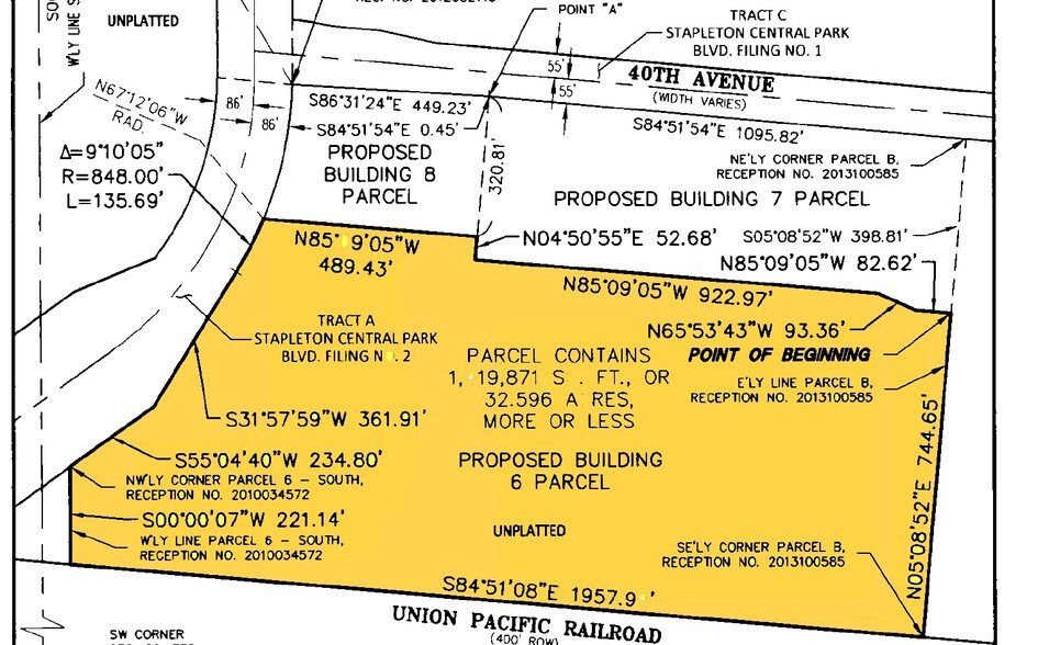 9420 E 40th Ave, Denver, CO for lease - Plat Map - Image 2 of 9