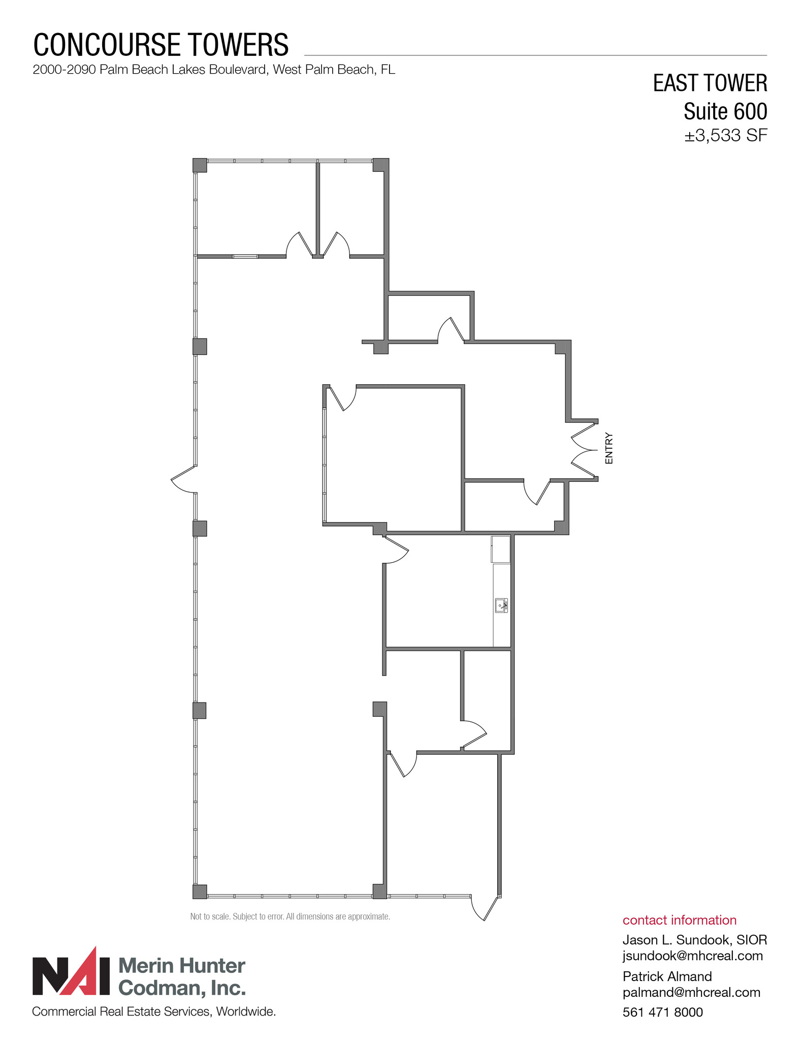 2090 Palm Beach Lakes Blvd, West Palm Beach, FL for lease Floor Plan- Image 1 of 1