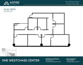 10777 Westheimer Rd, Houston, TX for lease Floor Plan- Image 1 of 1