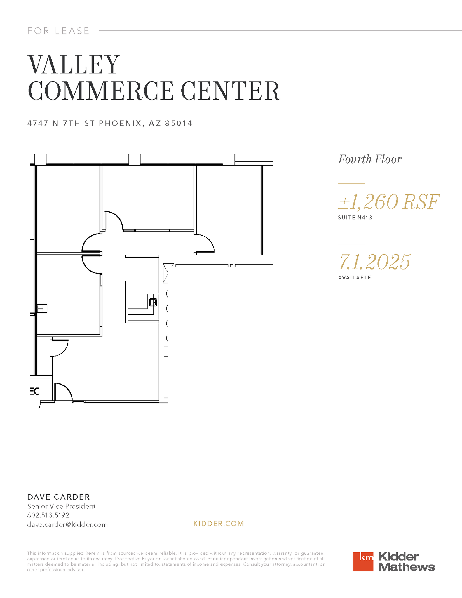 4745 N 7th St, Phoenix, AZ for lease Floor Plan- Image 1 of 1